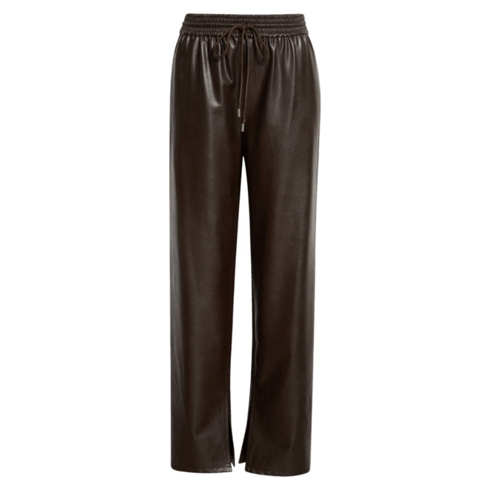 ALC Leo Brown Vegan Leather Track Pant